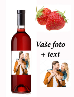 Jahodové víno  - Barevná fotografie + text