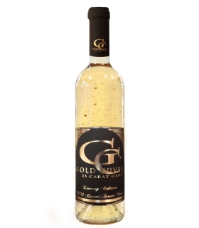 0,7L Gold Cuvee - Bílé víno se zlatými lístky 23 karát