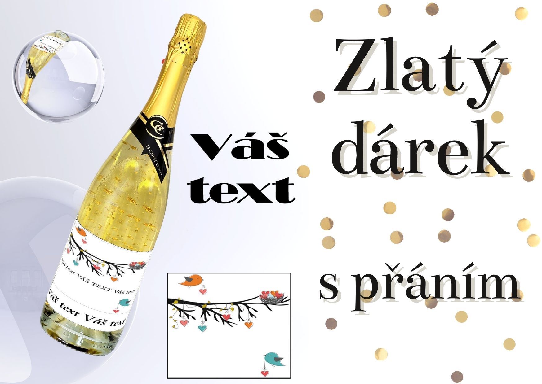  Gold Cuvee šumivé se zlatem  - super táta
