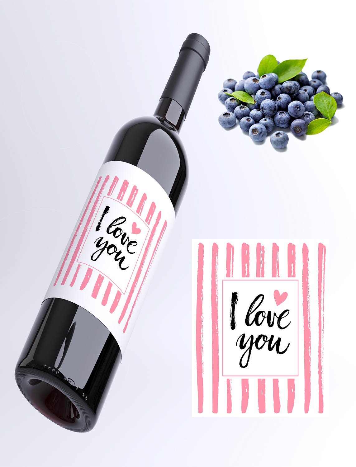 I love you - borůvkové víno