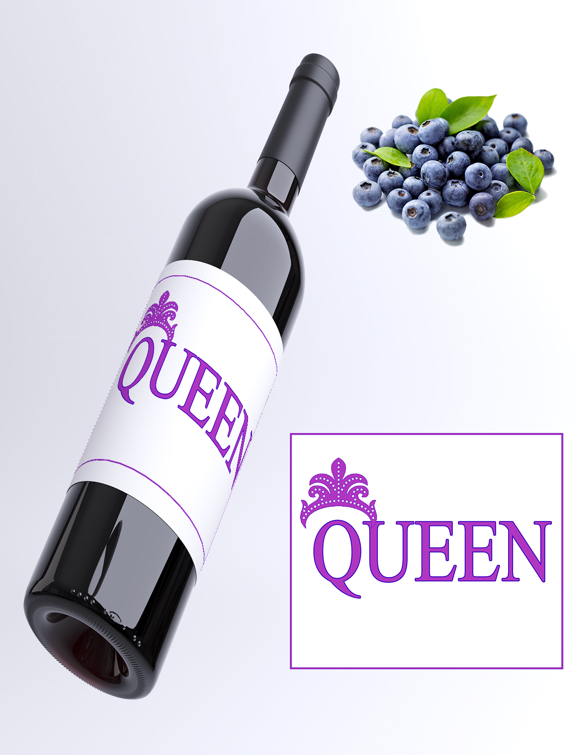 Queen - borůvkové víno