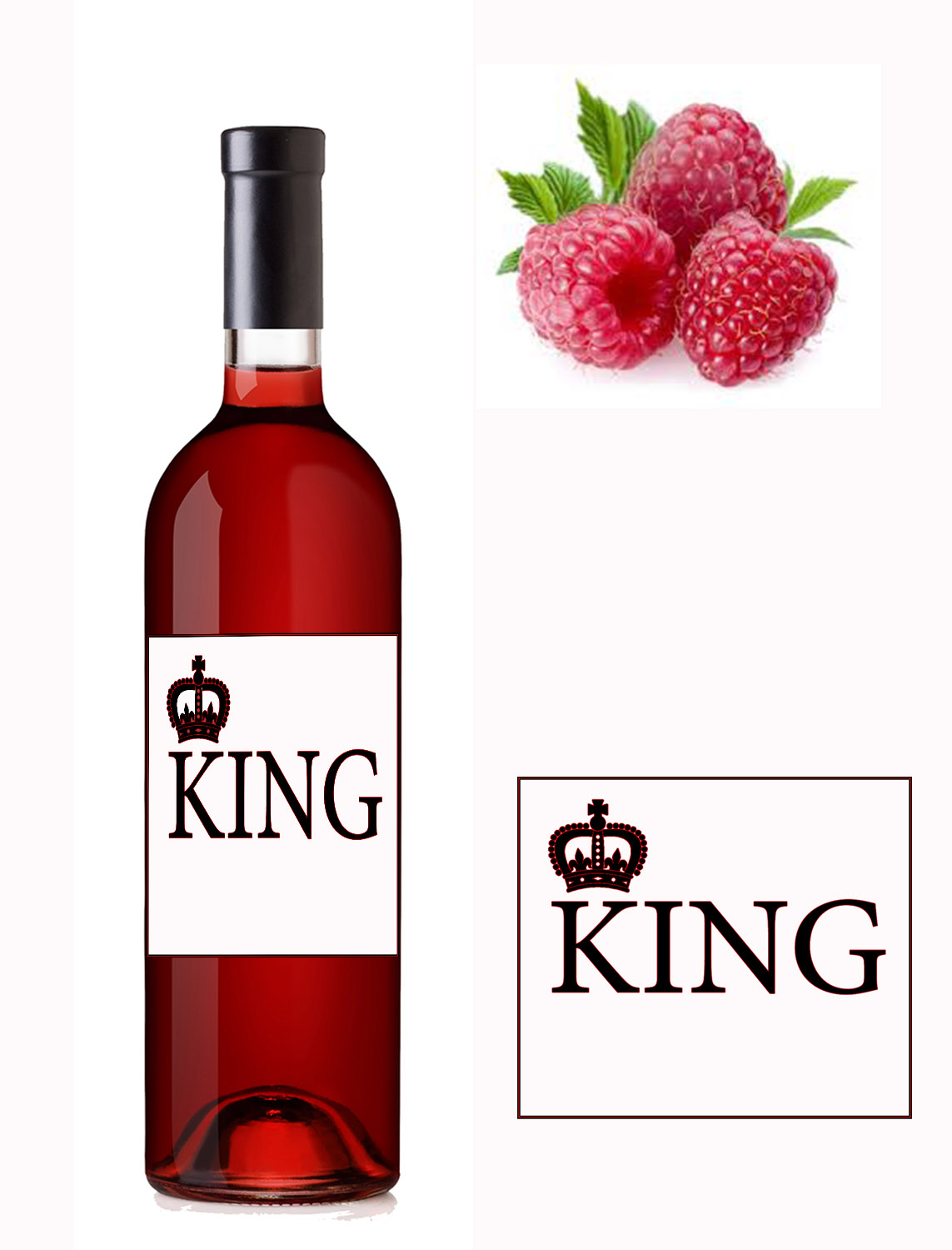 KING - Malinové víno 