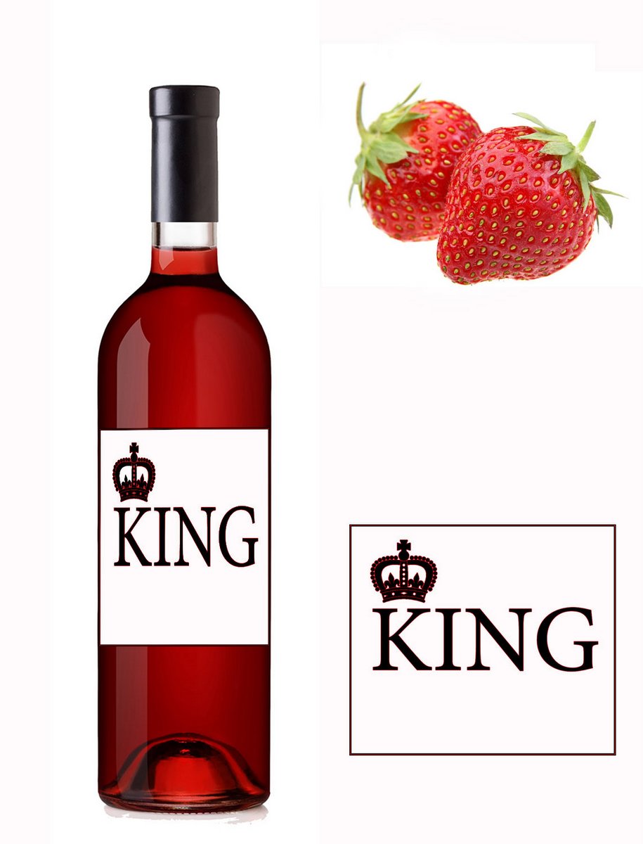 KING - Jahodové víno 