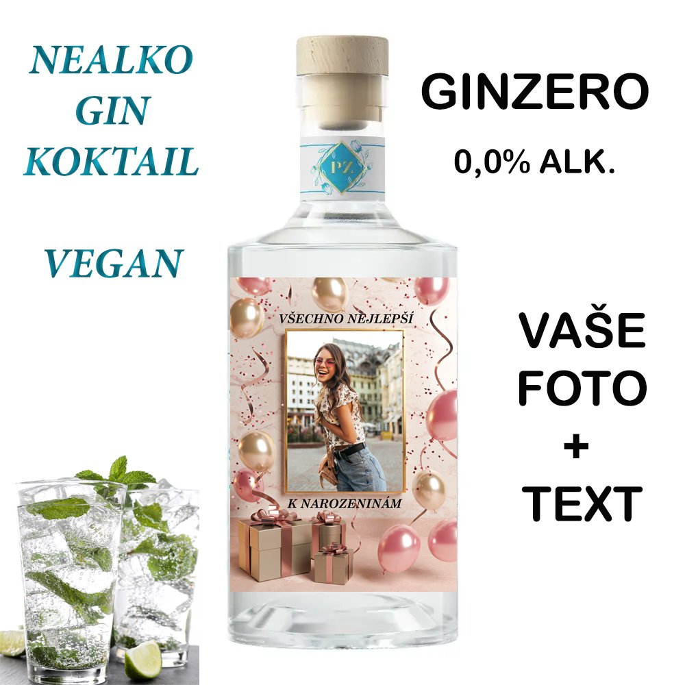 Nealko GIN PREMIUM - Vaše foto + text