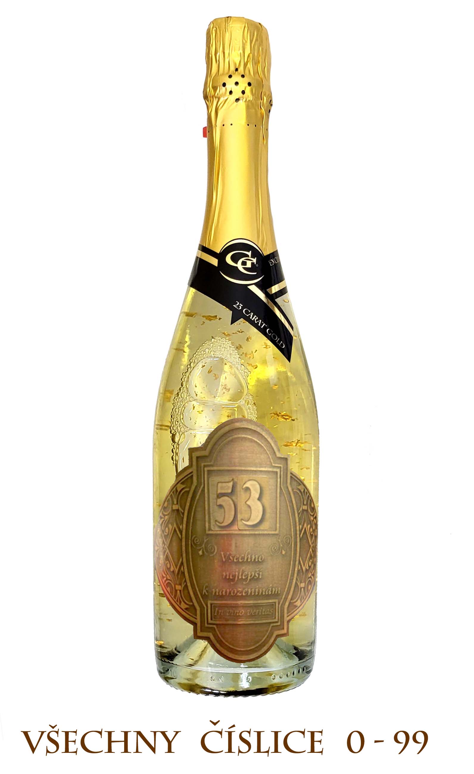 (0-99) let Gold Cuvee šumivé se zlatem - Volitelný věk
