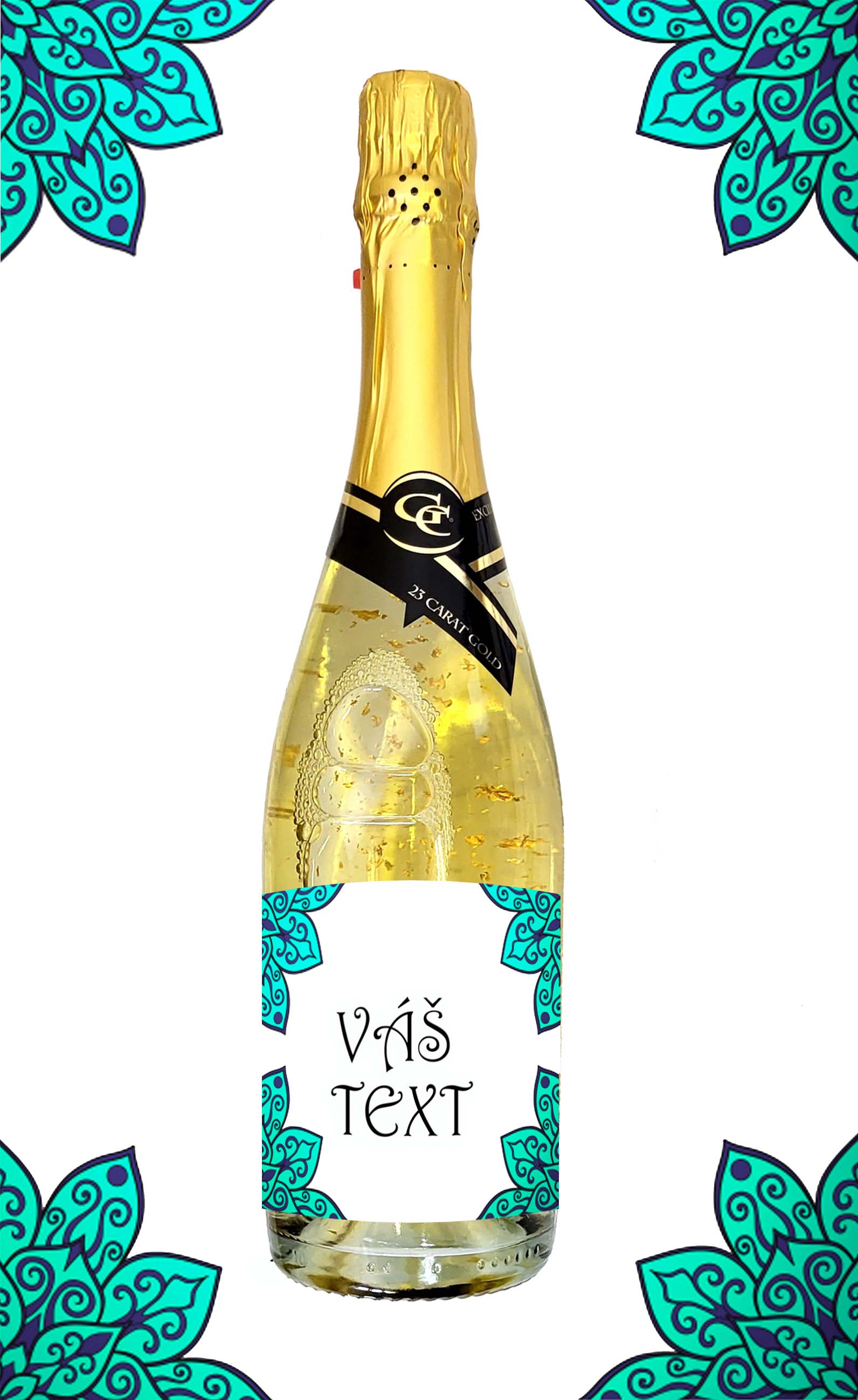  Gold Cuvee šumivé se zlatem  - mandala 2