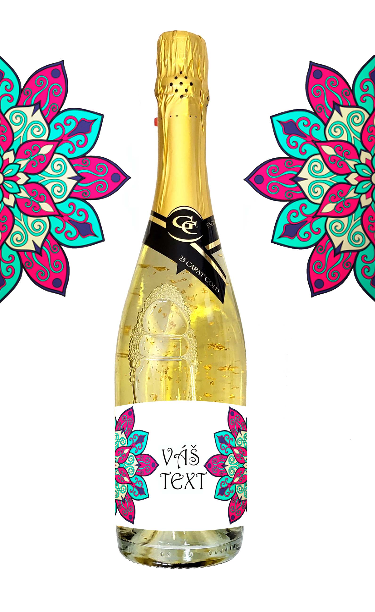  Gold Cuvee šumivé se zlatem  - mandala 4
