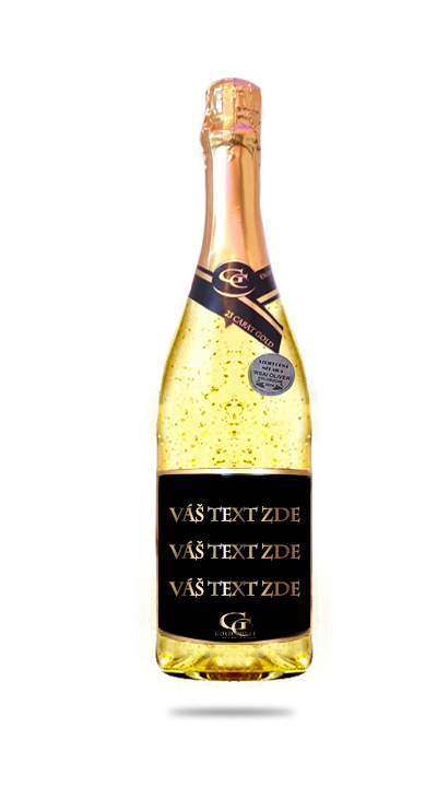 0,75 L Gold Cuvee šumivé víno se zlatem Personalizované