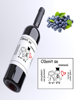 Ženich - borůvkové víno
