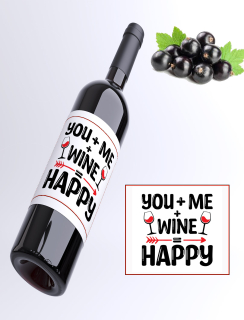 You+me=happy - rybízové víno