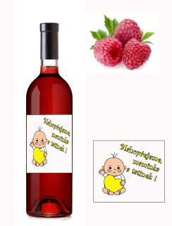 Narození dítěte - Malinové víno 