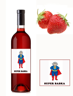 Super babička - Jahodové víno 