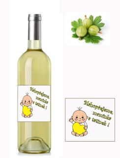 Narození dítěte - Angreštové víno 