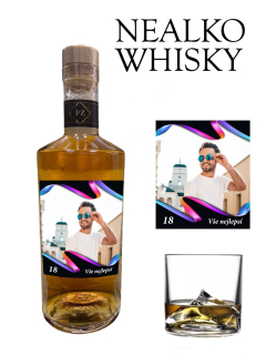 Nealko WHISKY PREMIUM - Vaše foto + text - stuhy