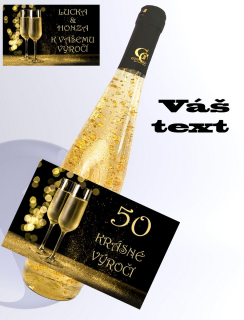 0,75 l Gold Cuvee bílé se zlatem - k výročí