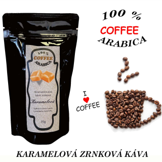 Karamelová zrnková káva