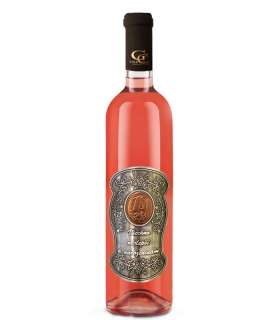 18 let Dárkové víno růžové - kovová etiketa 